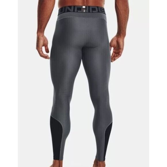 Under Armour 1370663 012 Men's Sz L Gray Heatgear Vent Baselayer Leggings $60 - Picture 9 of 10